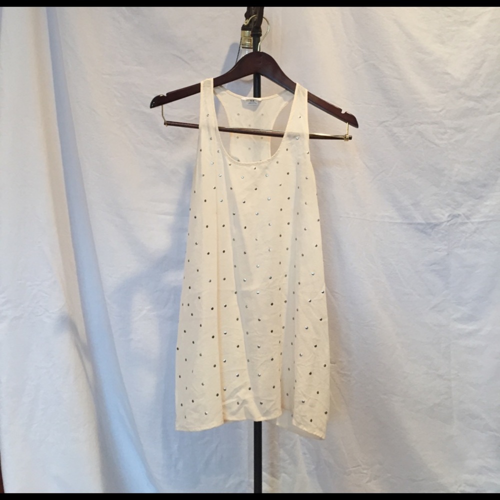 COPY - Club Monaco Silk Studded Tank